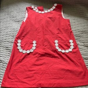 The Beaufort Bonnet Company Red Dress with White Accents